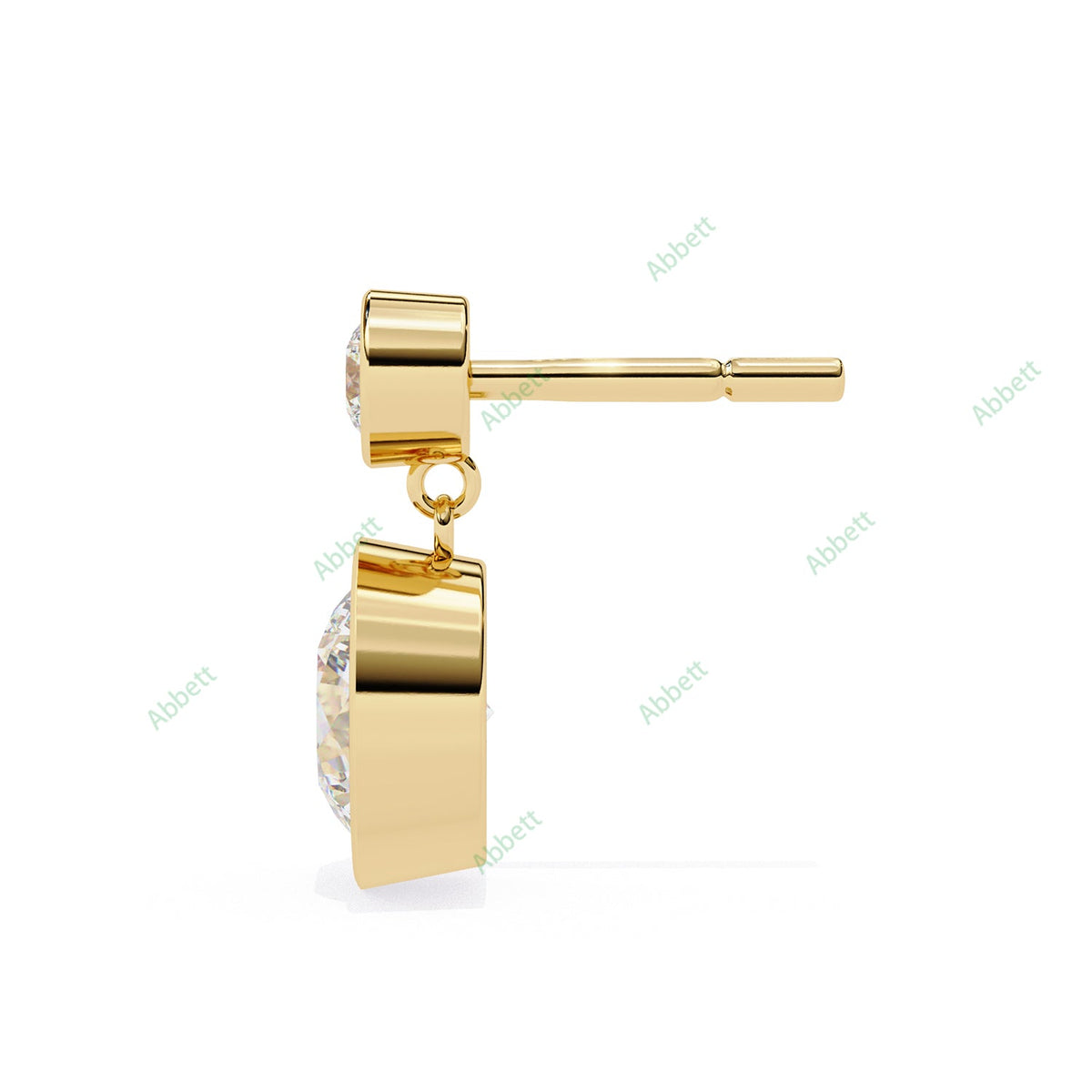 Bezel Drop Earring DRCL1361