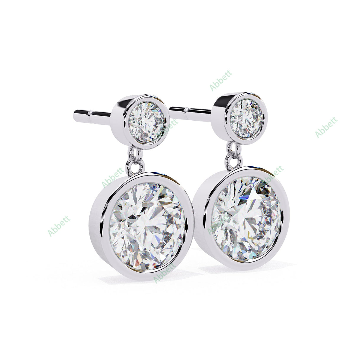 Bezel Drop Earring DRCL1361