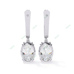 Load image into Gallery viewer, Oval Eight Prong Drop Earring DREI1370
