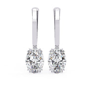 Oval Eight Prong Drop Earring DREI1370