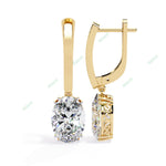 Load image into Gallery viewer, Oval Eight Prong Drop Earring DREI1370
