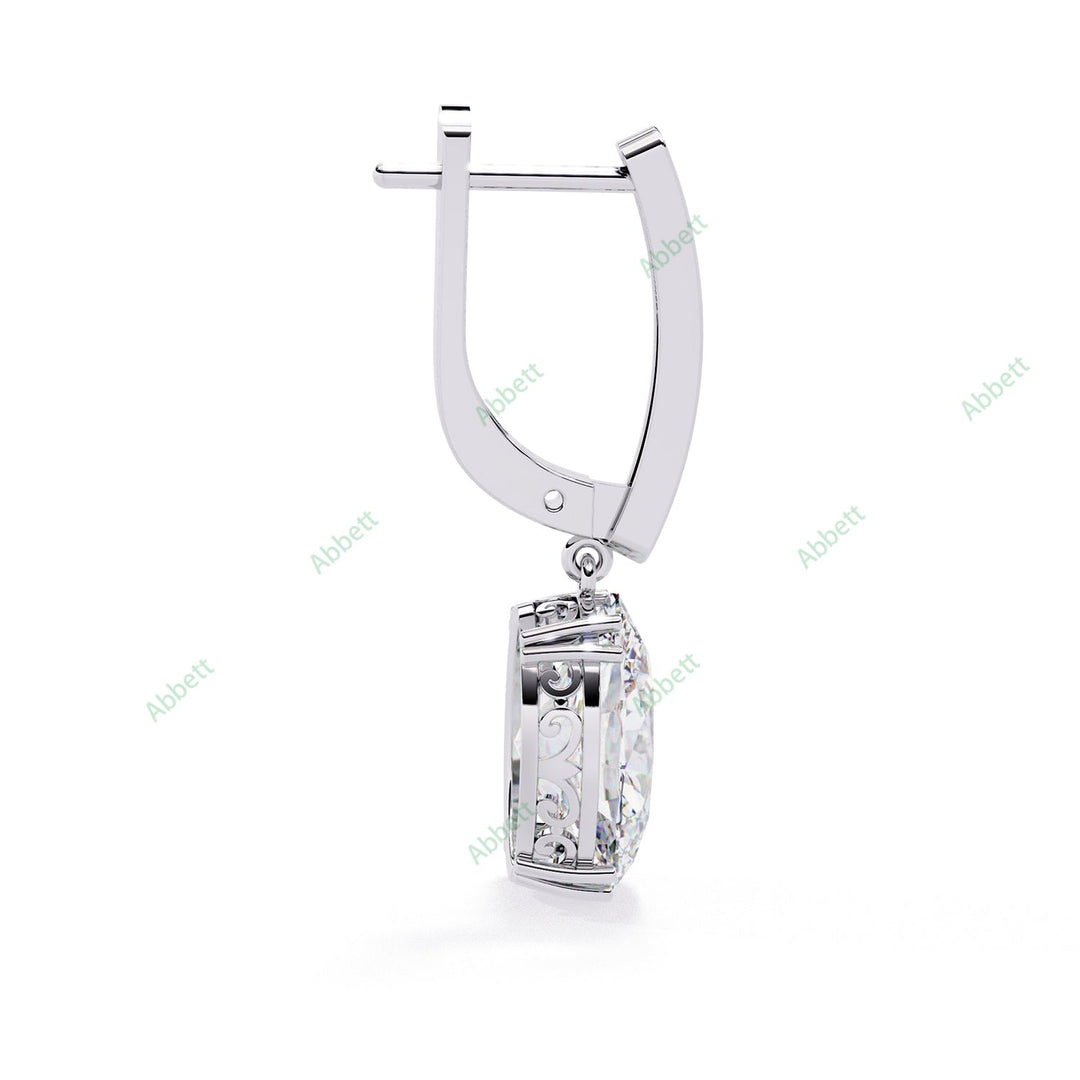 Oval Eight Prong Drop Earring DREI1370