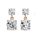 Load image into Gallery viewer, Round Four Prong Drop Earring DRFO1321
