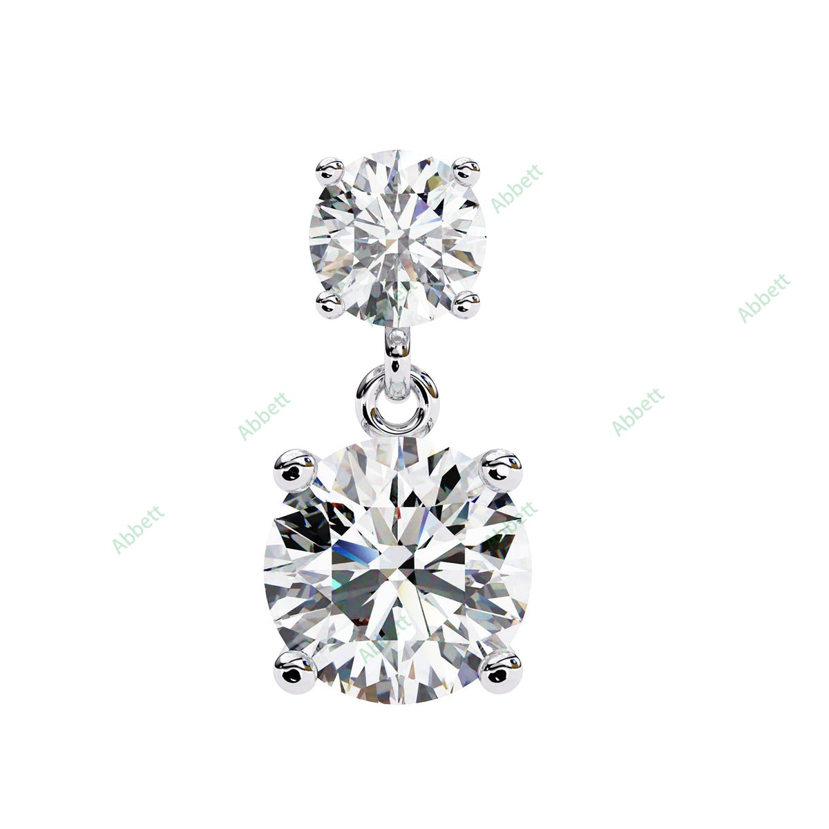 Four Prong Drop Earring DRFO1321