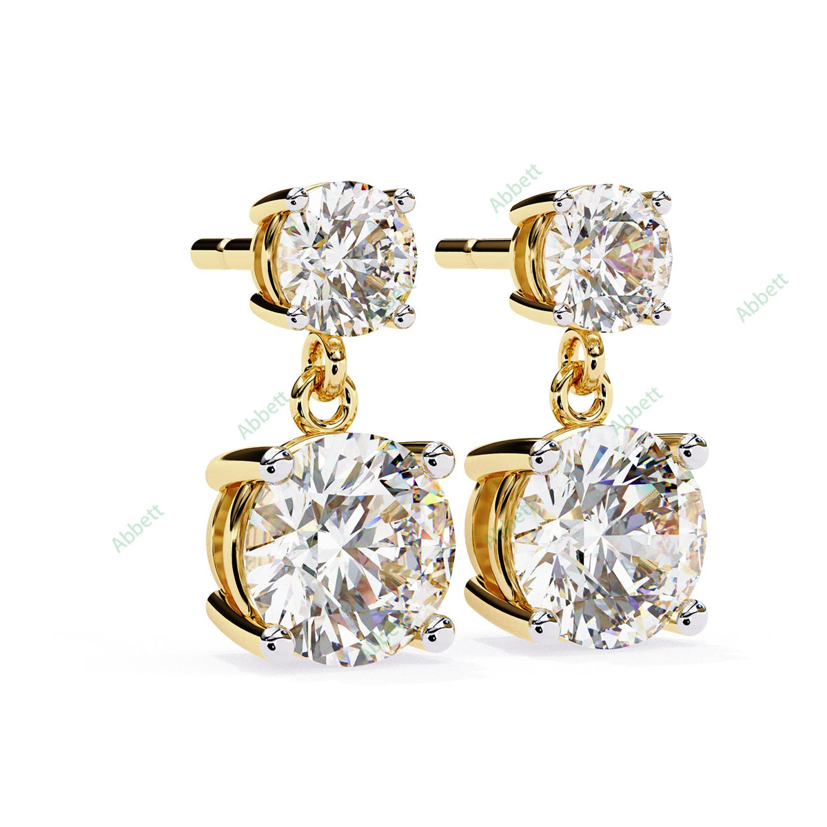 Four Prong Drop Earring DRFO1321