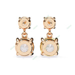 Load image into Gallery viewer, Round Four Prong Drop Earring DRFO1321
