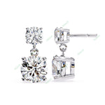 Load image into Gallery viewer, Round Four Prong Drop Earring DRFO1321
