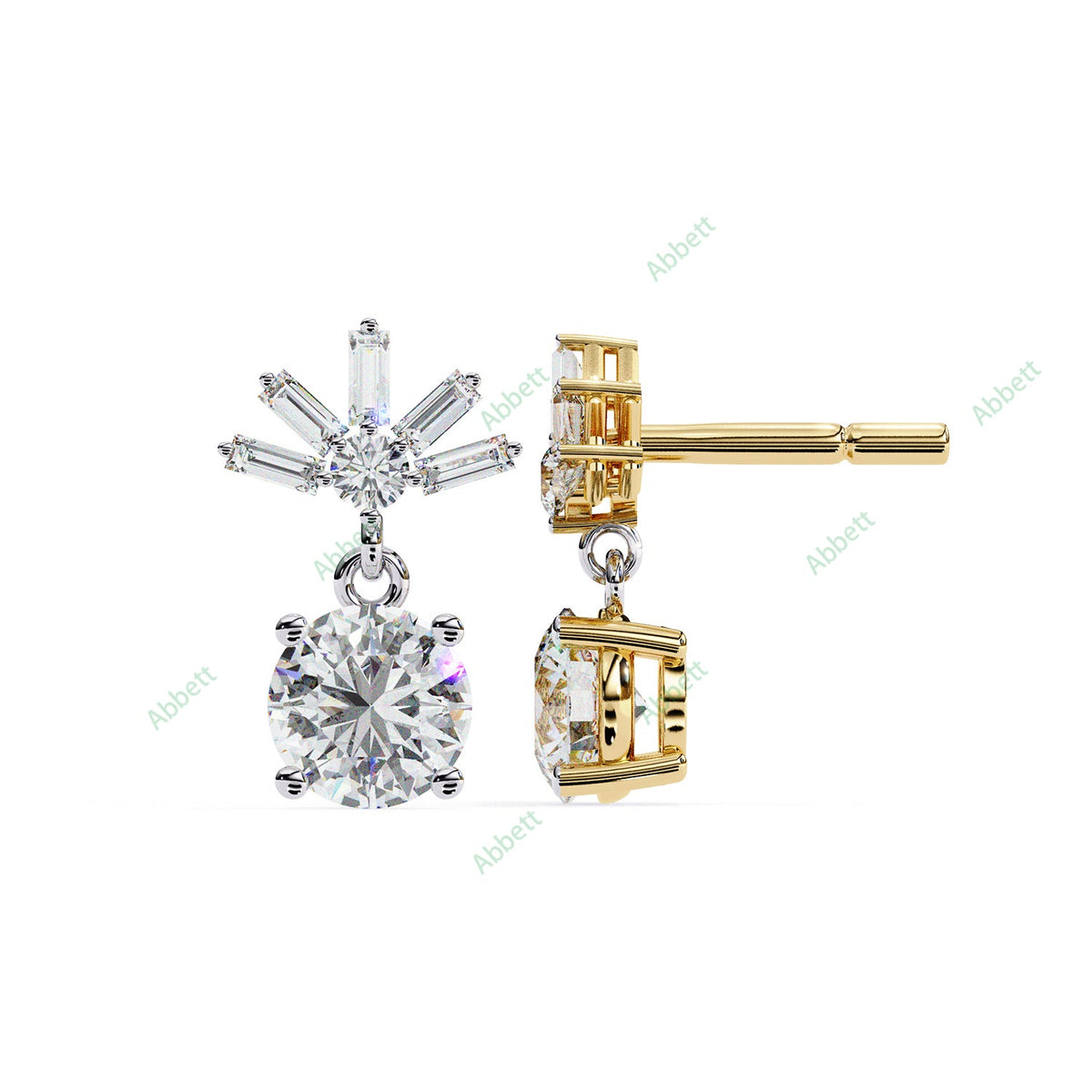 Four Prong Drop Earring DRFO1359