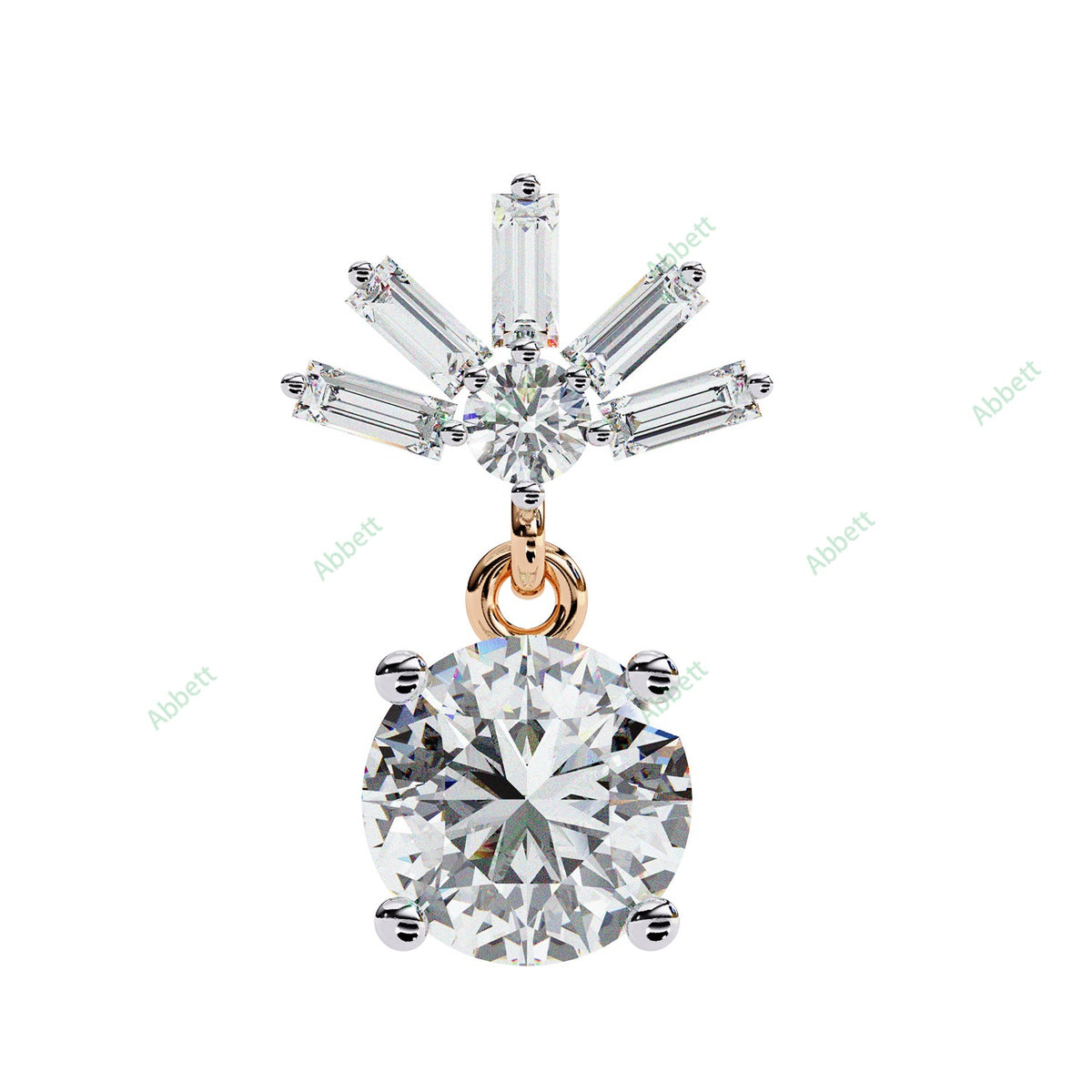 Four Prong Drop Earring DRFO1359
