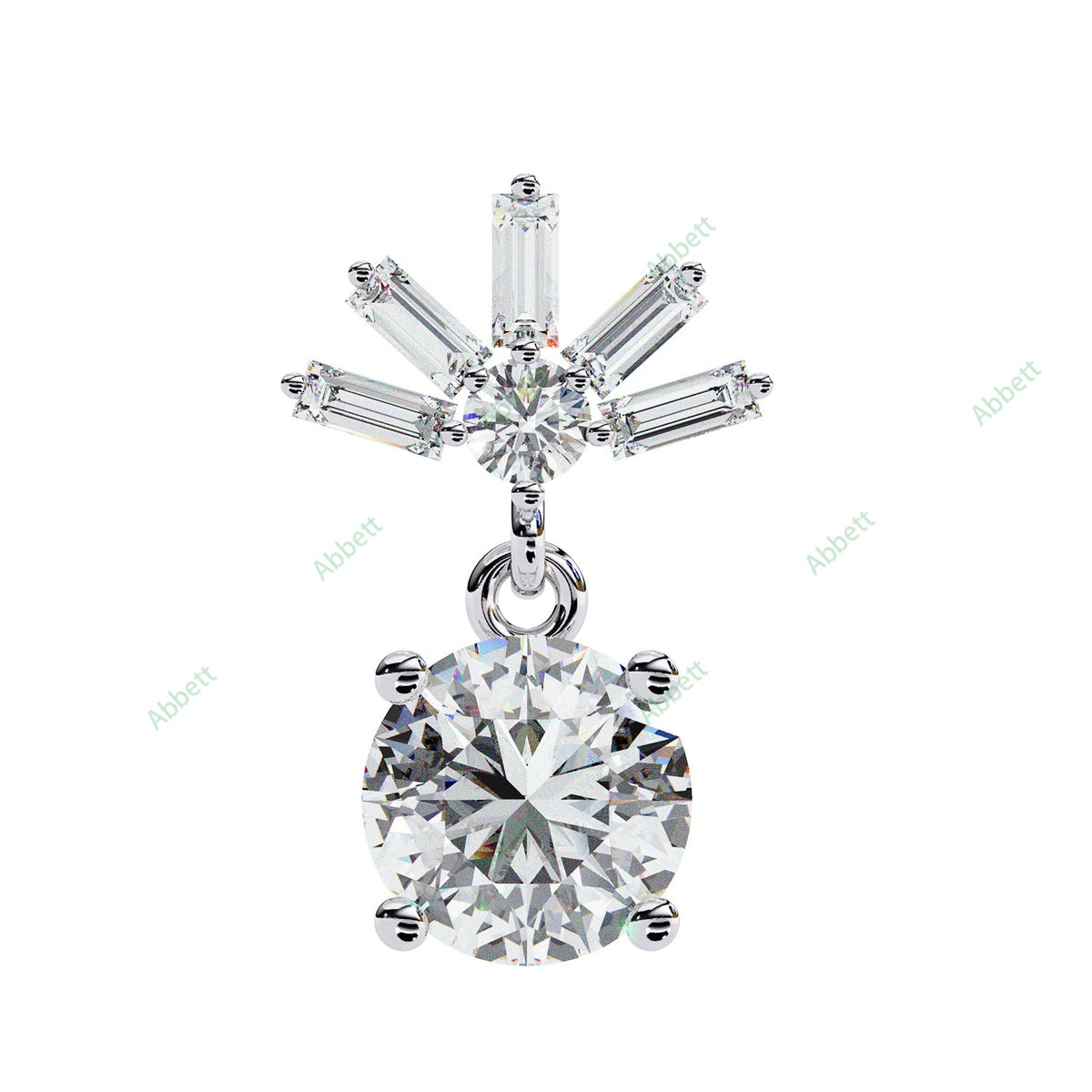 Four Prong Drop Earring DRFO1359