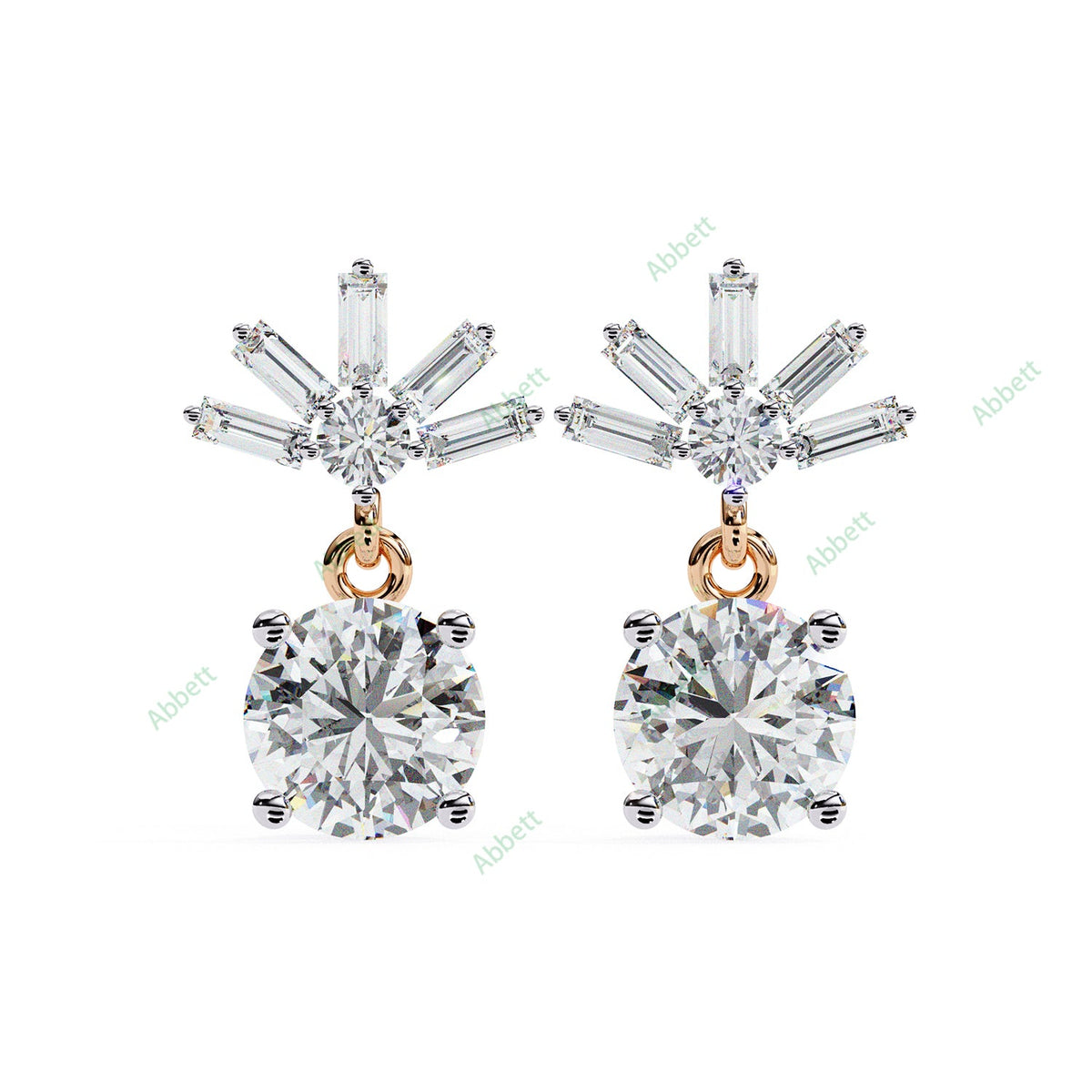 Four Prong Drop Earring DRFO1359