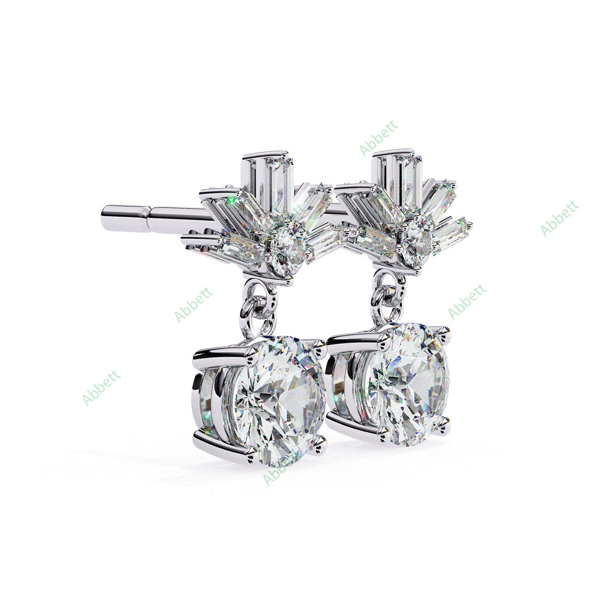Four Prong Drop Earring DRFO1359