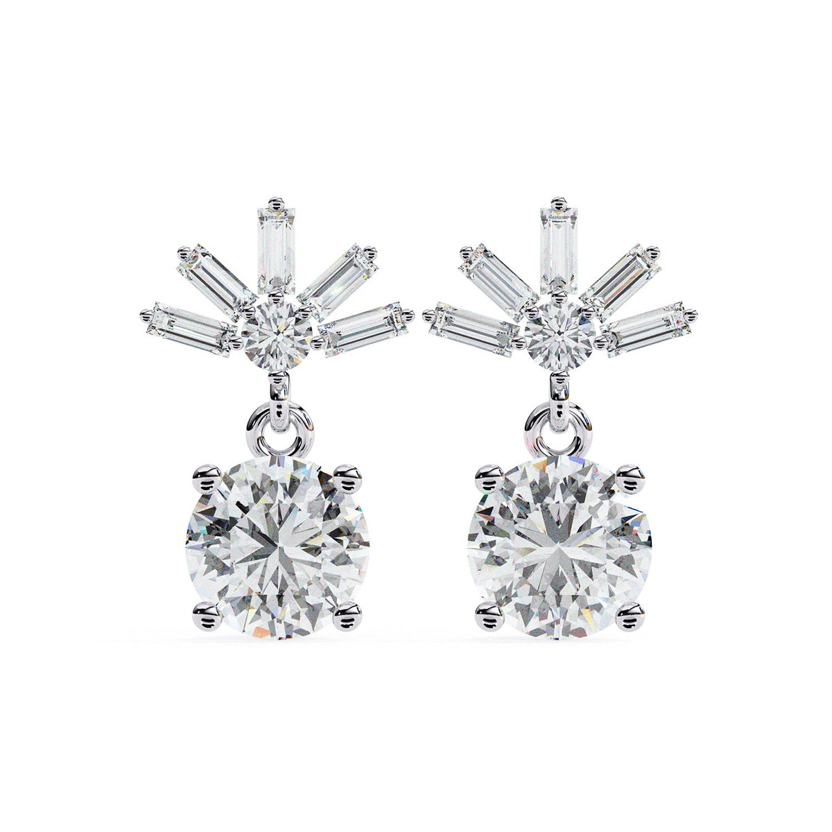 Four Prong Drop Earring DRFO1359