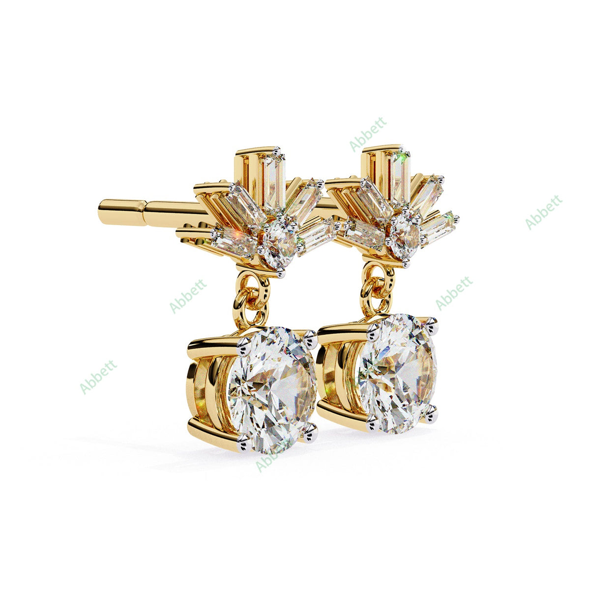 Four Prong Drop Earring DRFO1359