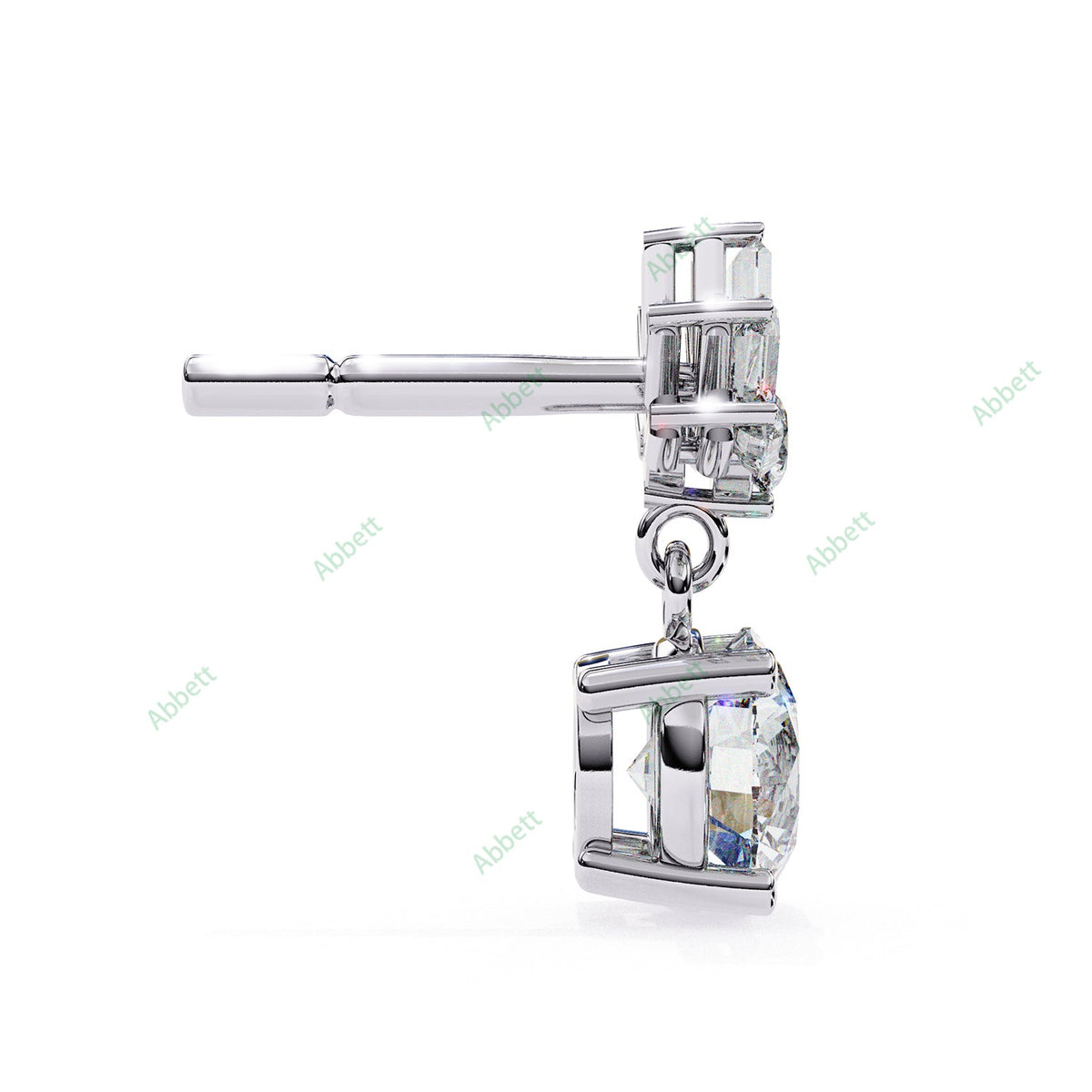 Four Prong Drop Earring DRFO1359