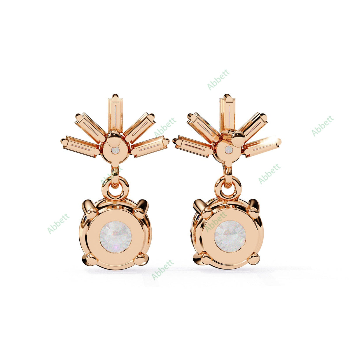 Four Prong Drop Earring DRFO1359