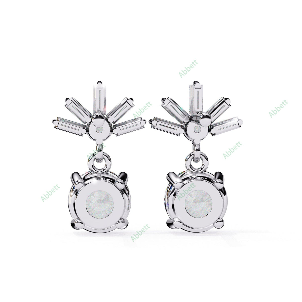 Four Prong Drop Earring DRFO1359