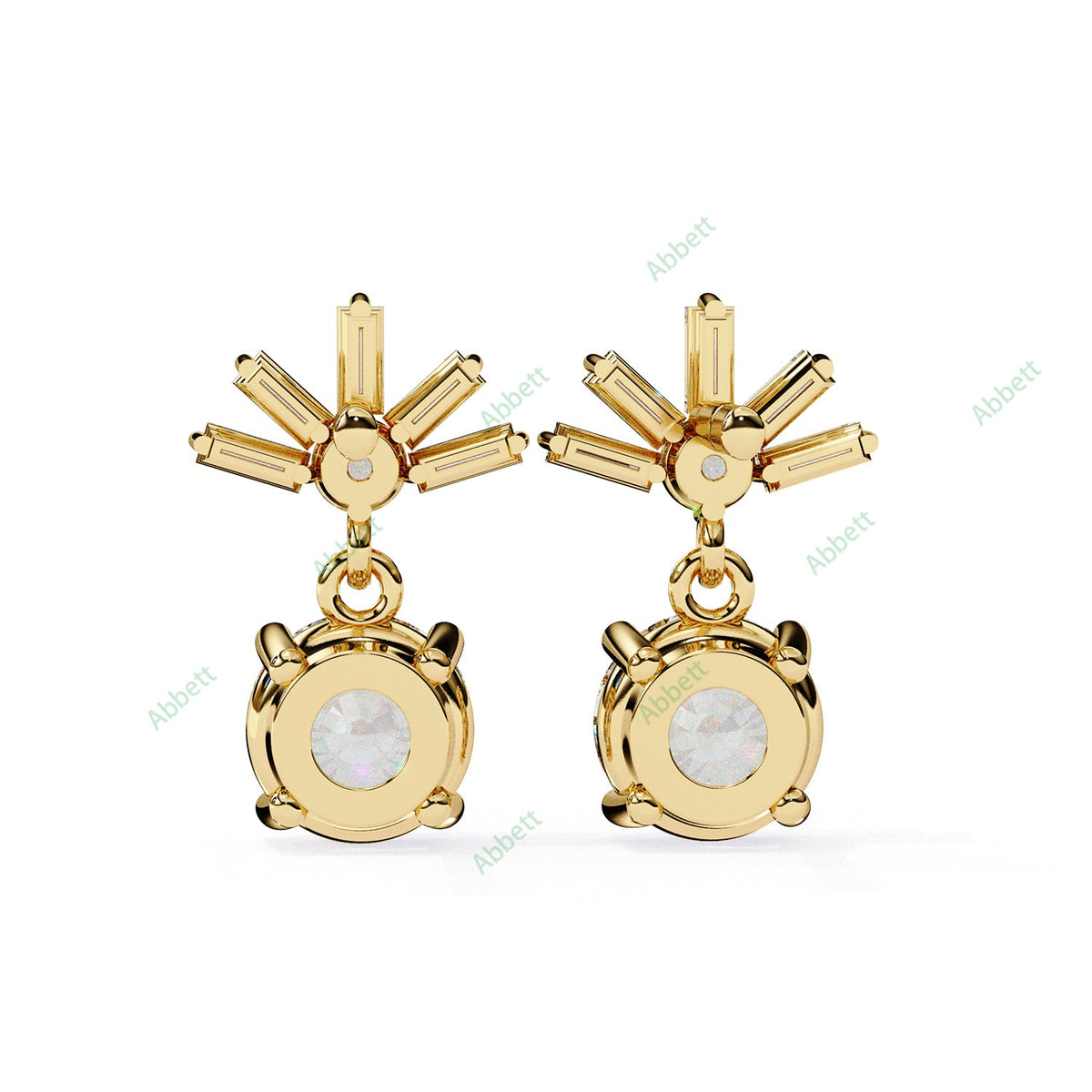 Four Prong Drop Earring DRFO1359