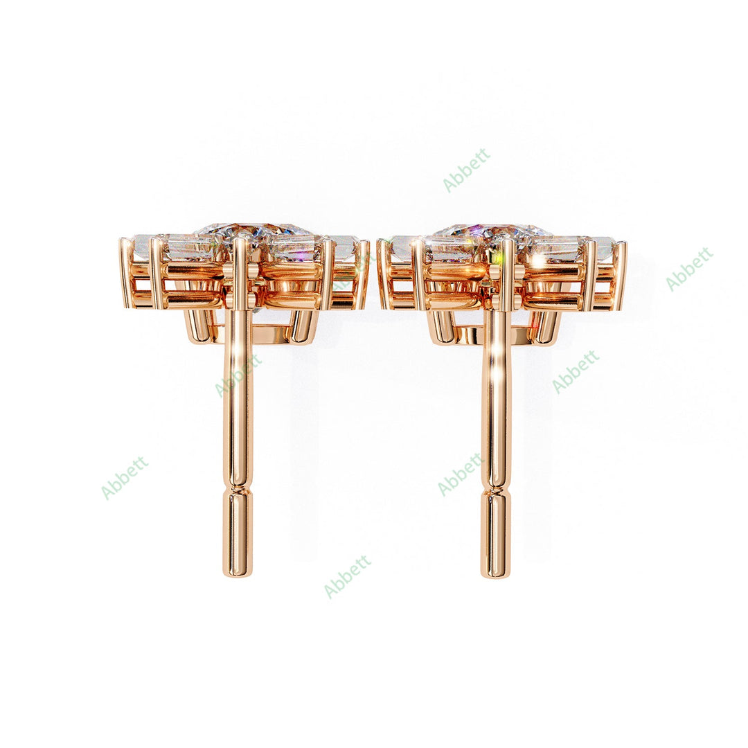 Round Four Prong Drop Earring DRFO1359