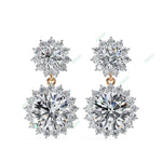 Load image into Gallery viewer, Round Halo Drop Earring DRHA1360
