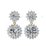 Load image into Gallery viewer, Round Halo Drop Earring DRHA1360
