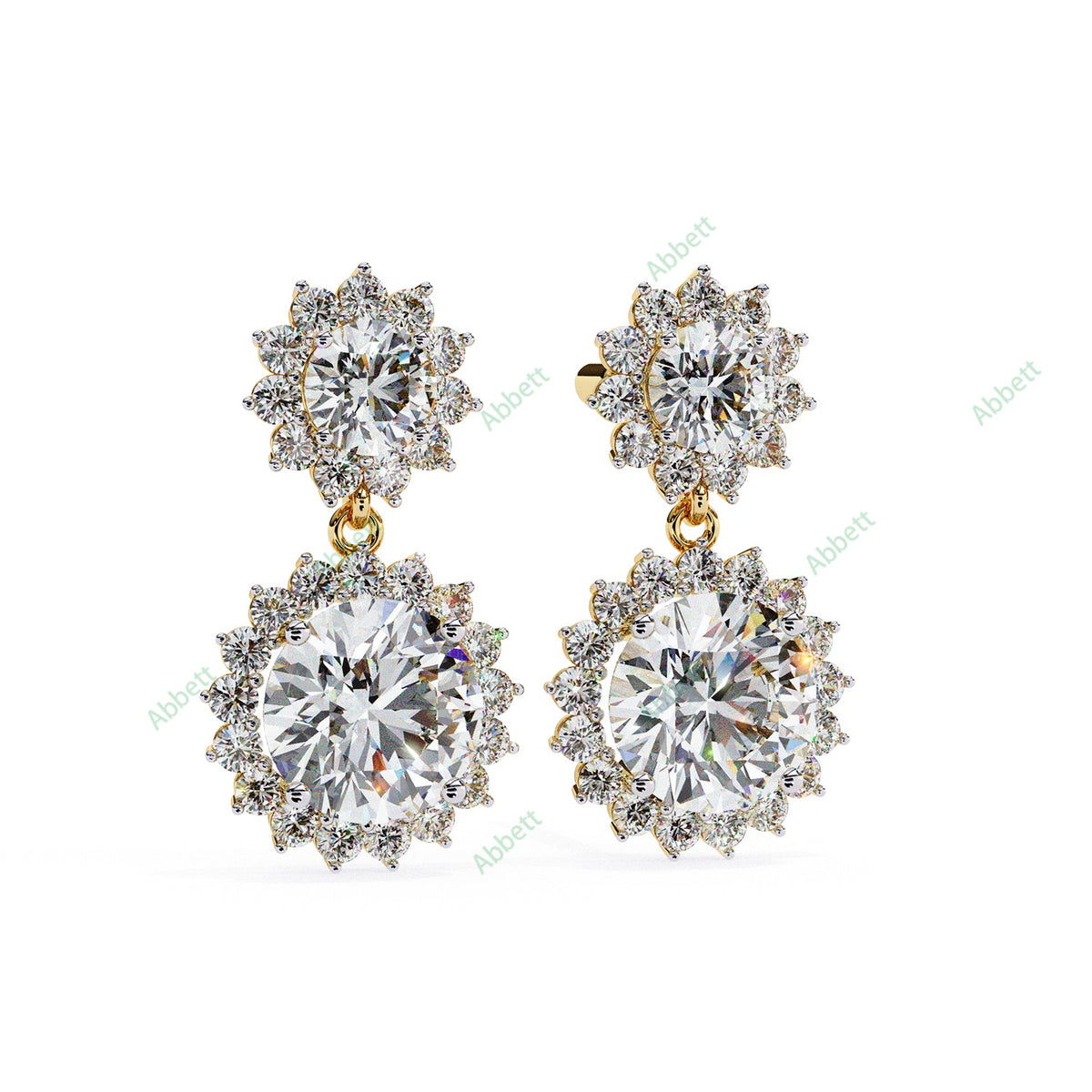 Halo Drop Earring DRHA1360