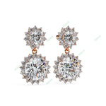 Load image into Gallery viewer, Round Halo Drop Earring DRHA1360
