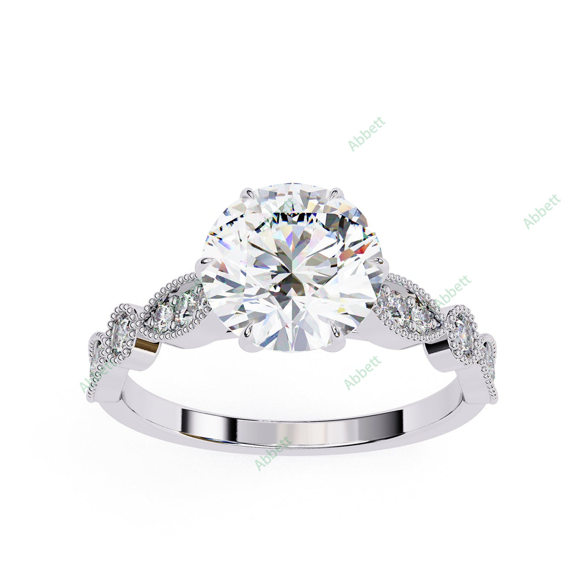 Accented Engagement Ring ENAC1078