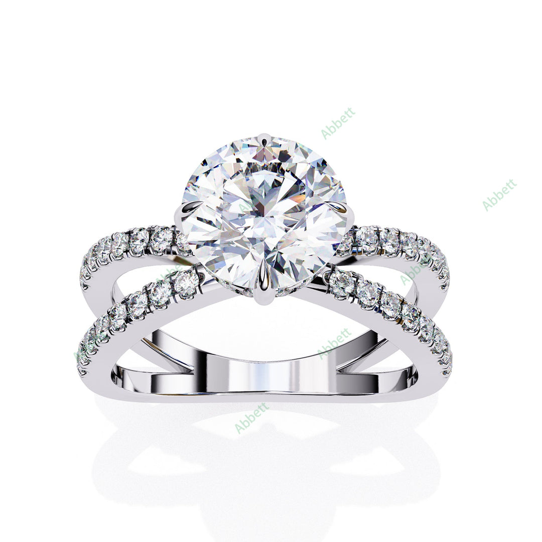 Accented Engagement Ring ENAC1085