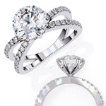 Load image into Gallery viewer, Accented Engagement Ring ENAC1085
