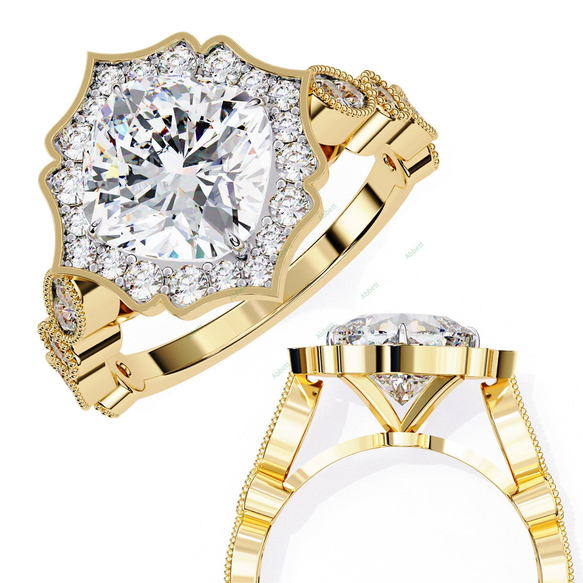 Accented Engagement Ring ENAC1096