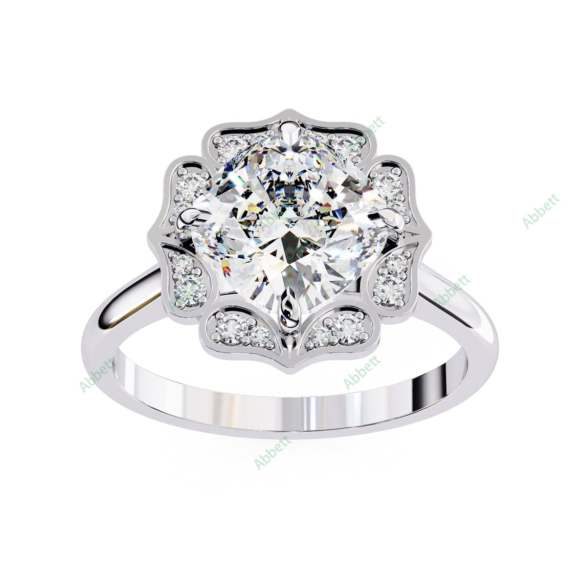 Accented Engagement Ring ENAC1097