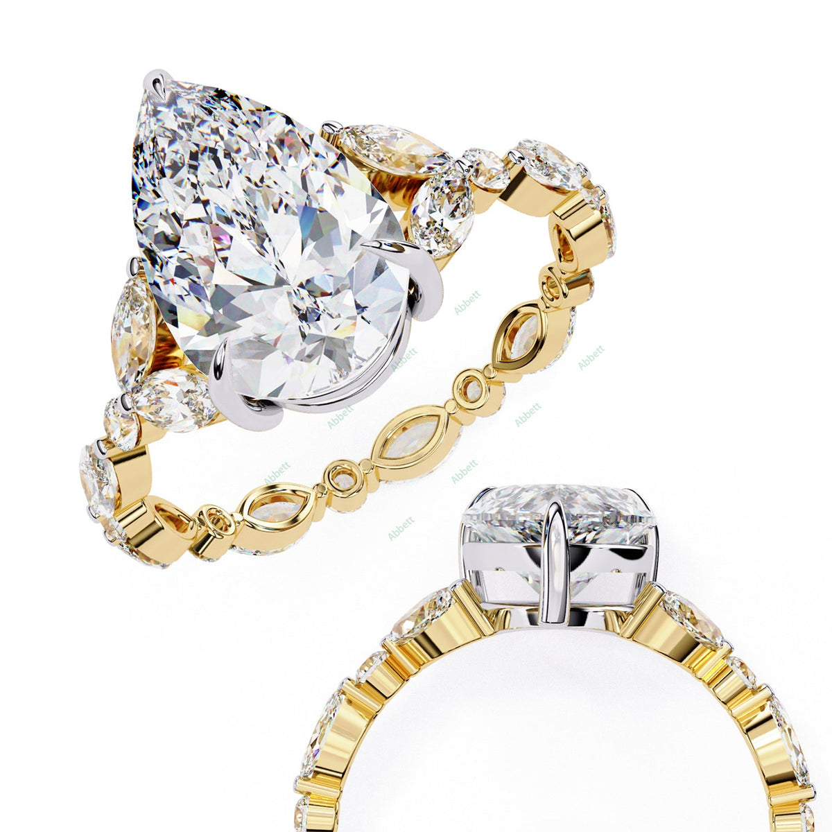 Accented Engagement Ring ENAC1132