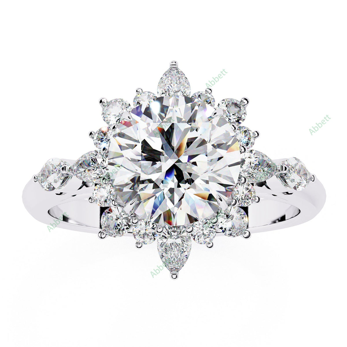 Accented Engagement Ring ENAC1136