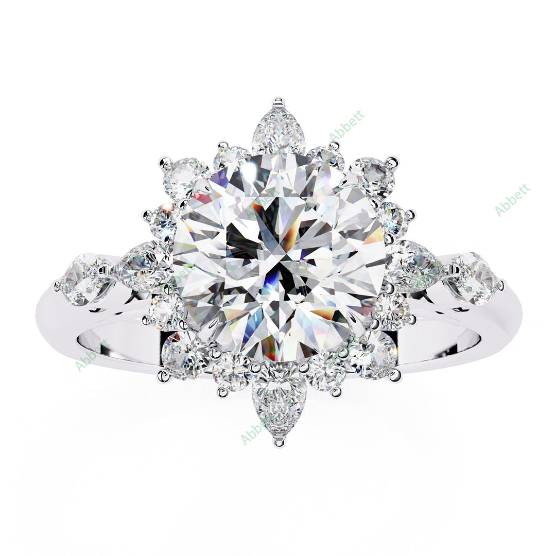 Accented Engagement Ring ENAC1136