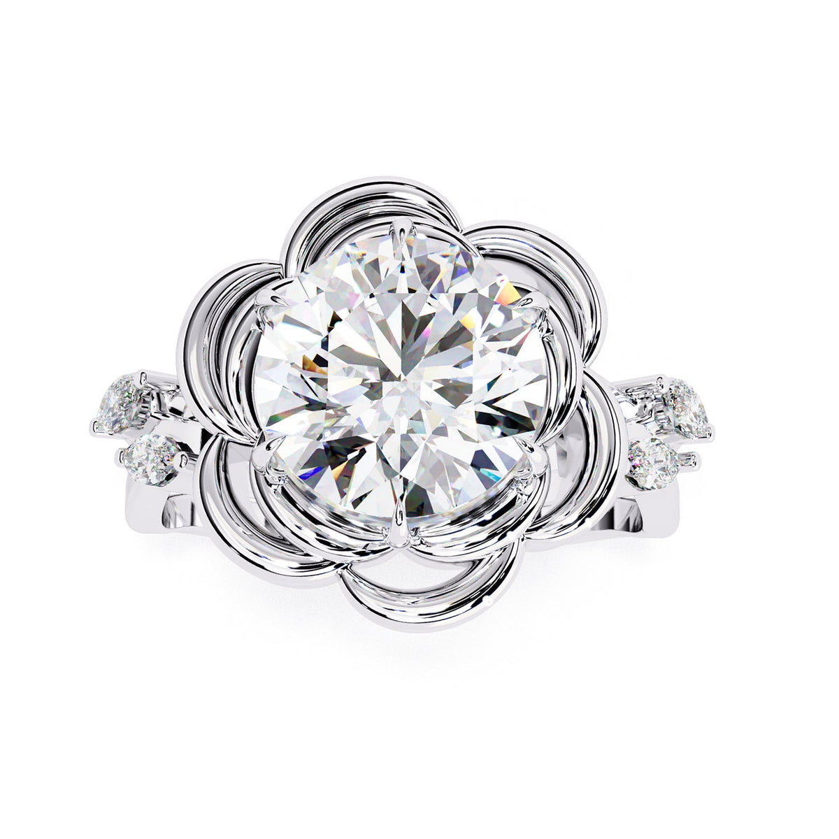 Accented Engagement Ring ENAC1143
