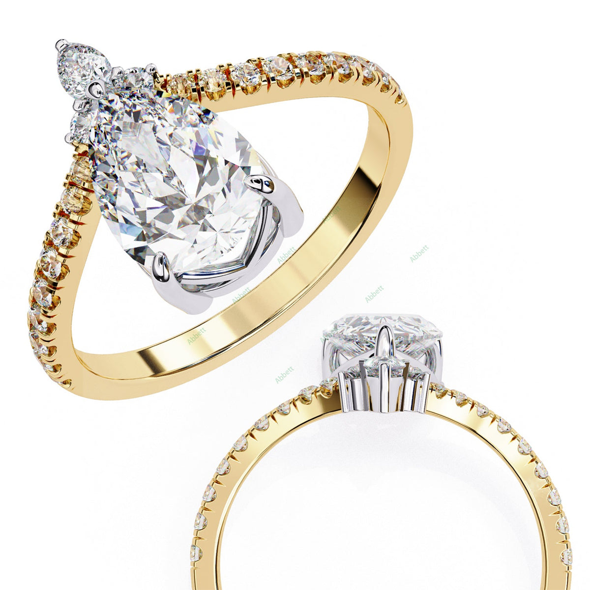 Accented Engagement Ring ENAC1165