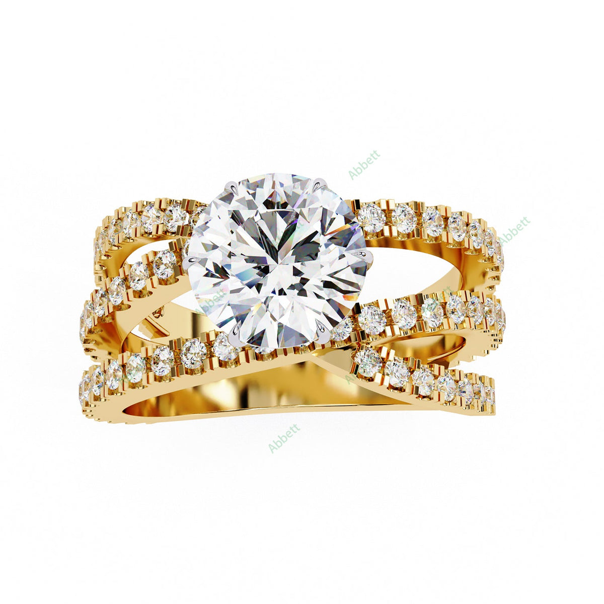 Accented Engagement Ring ENAC1174