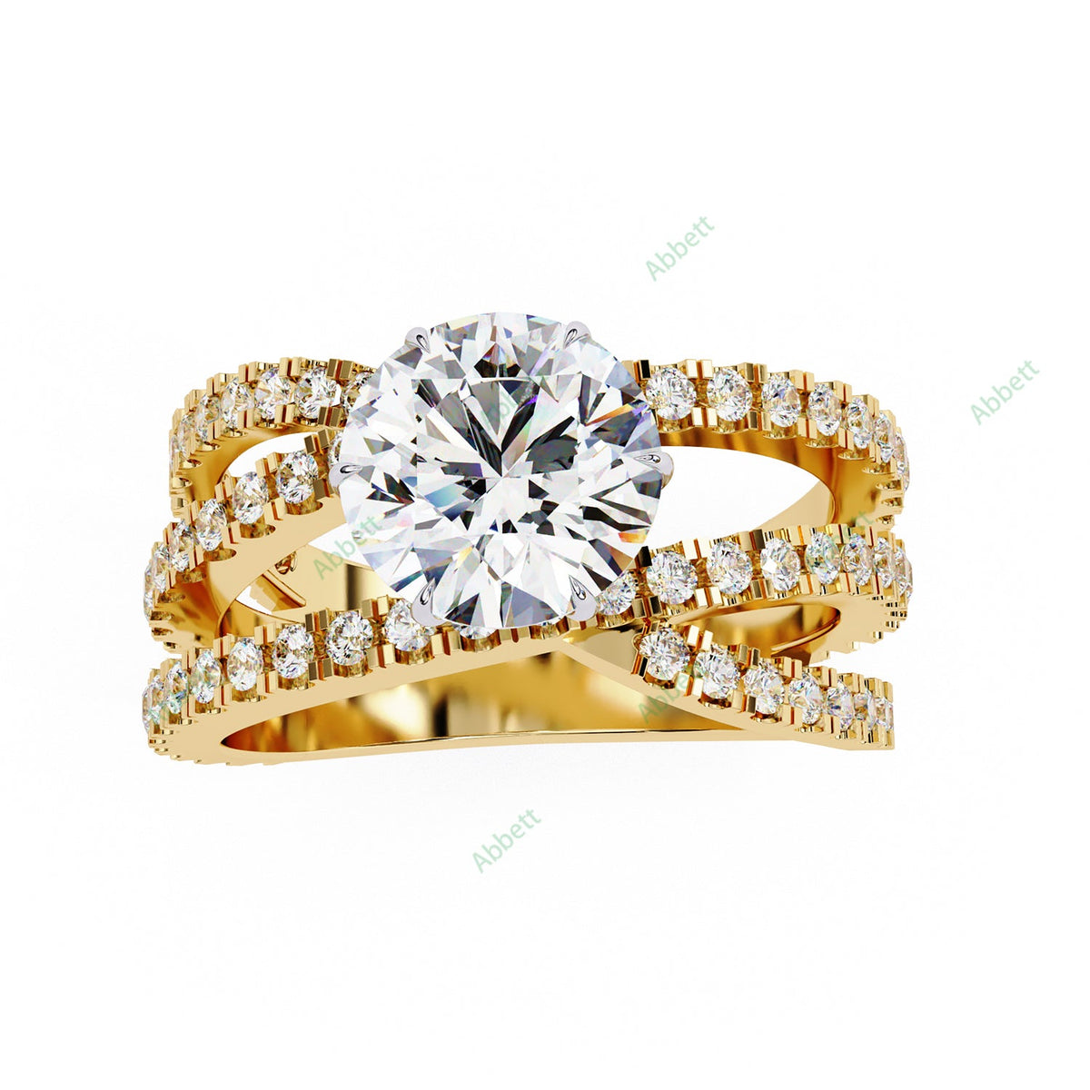 Accented Engagement Ring ENAC1174