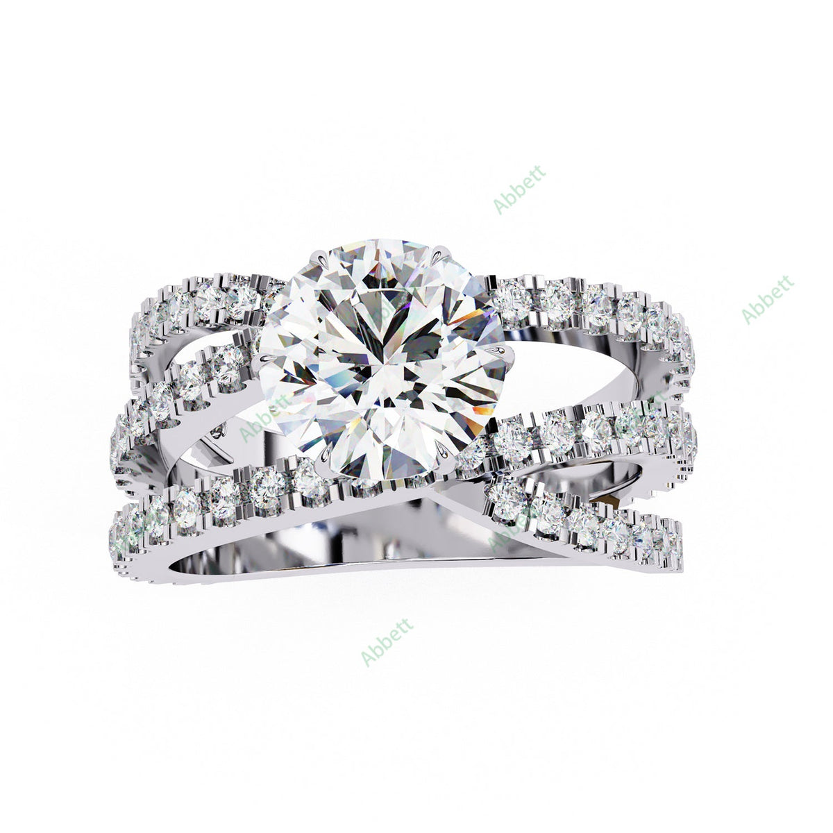 Accented Engagement Ring ENAC1174