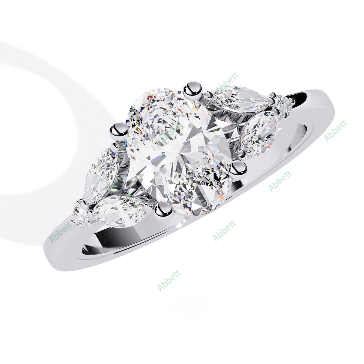 Accented Engagement Ring ENAC1182