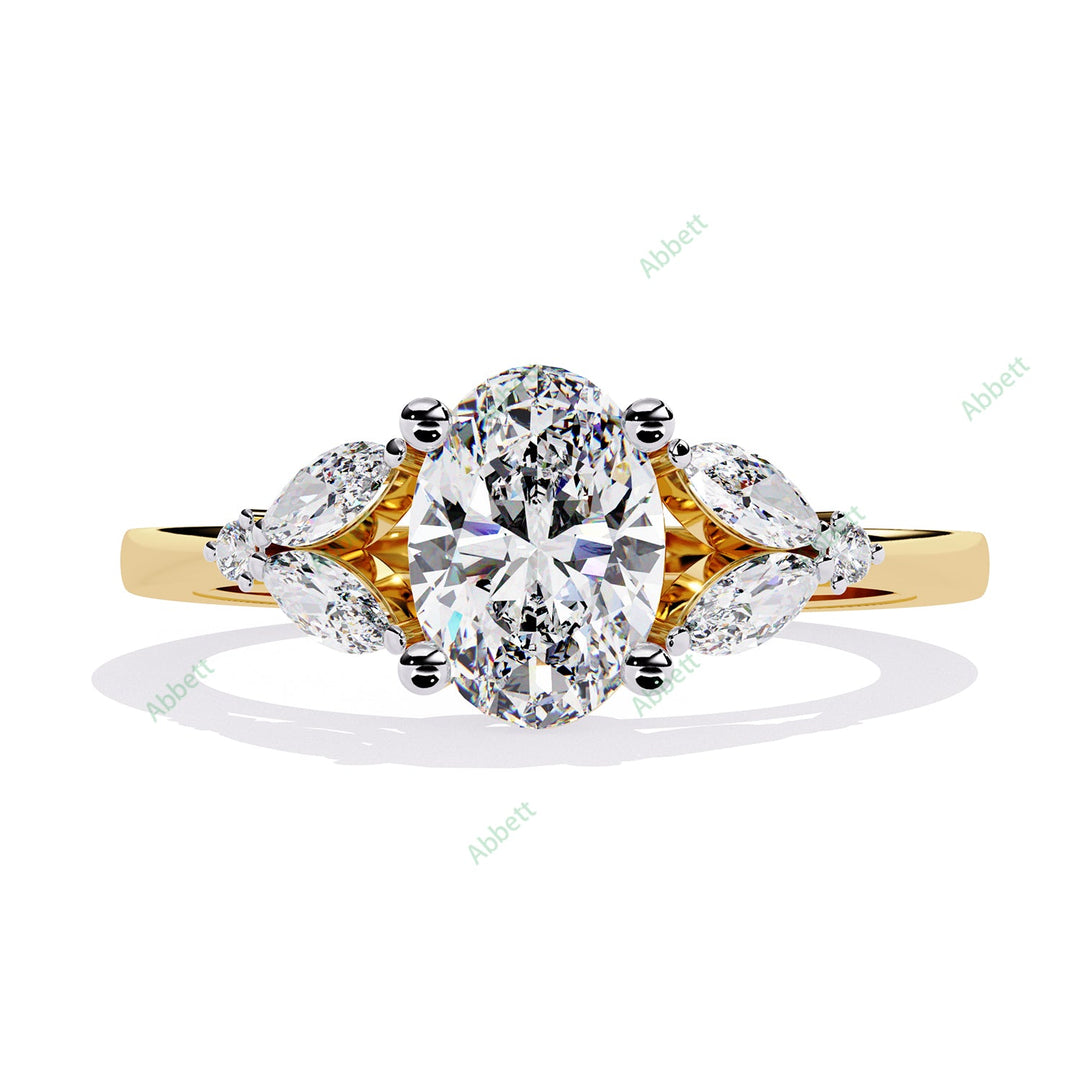 Accented Engagement Ring ENAC1182
