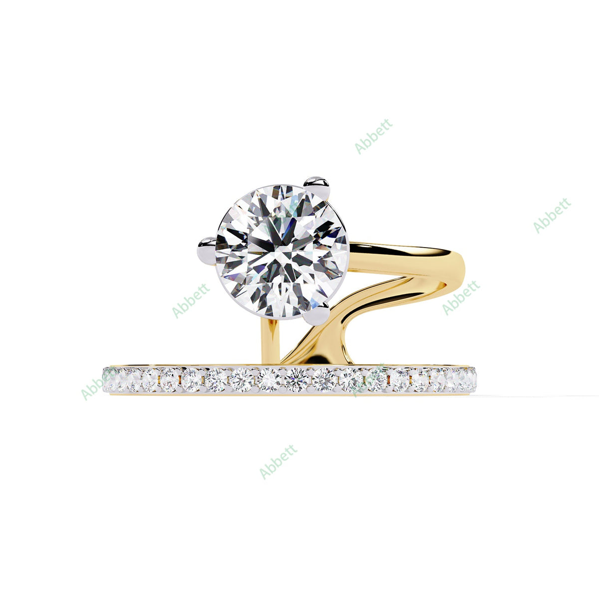 Accented Engagement Ring ENAC1185