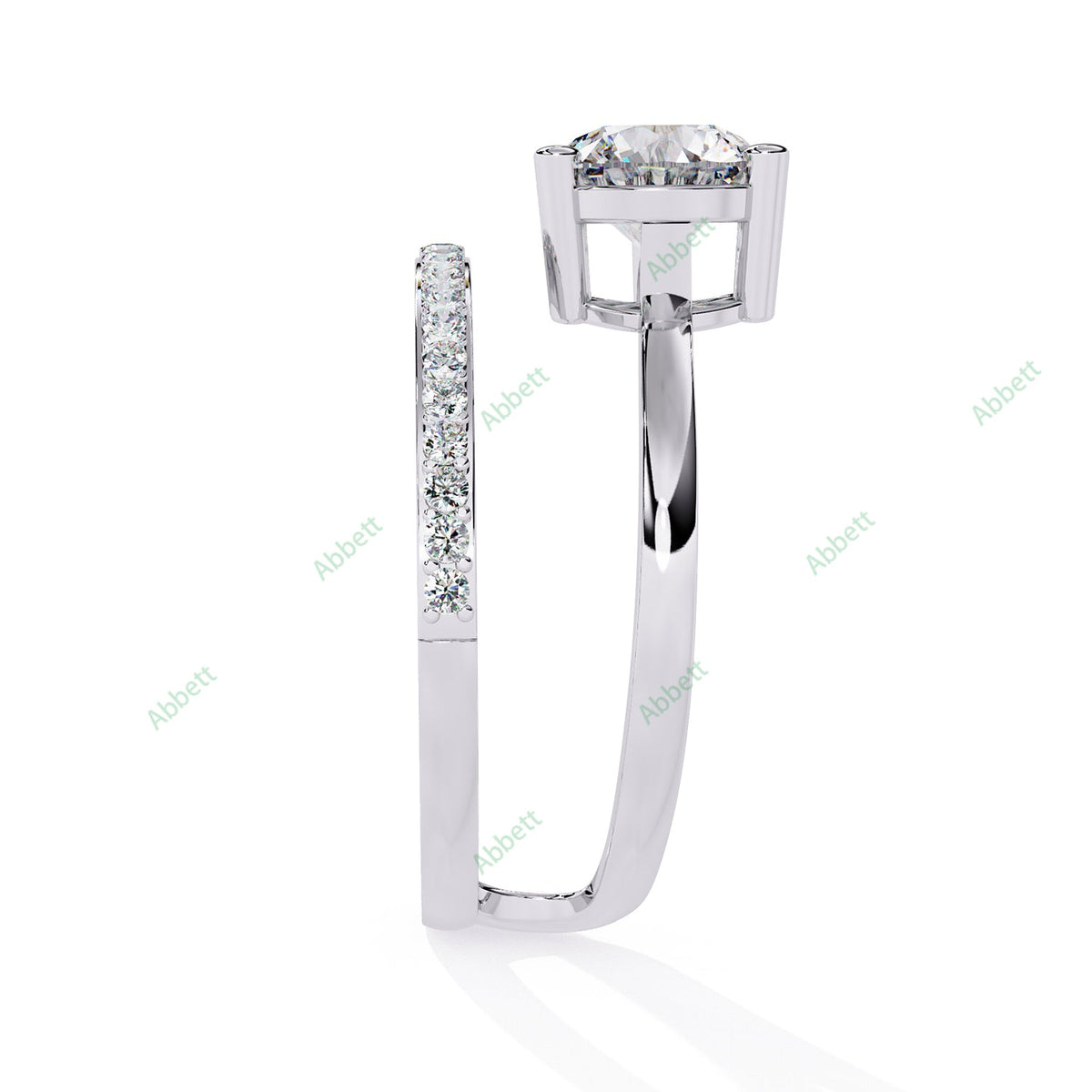 Accented Engagement Ring ENAC1185