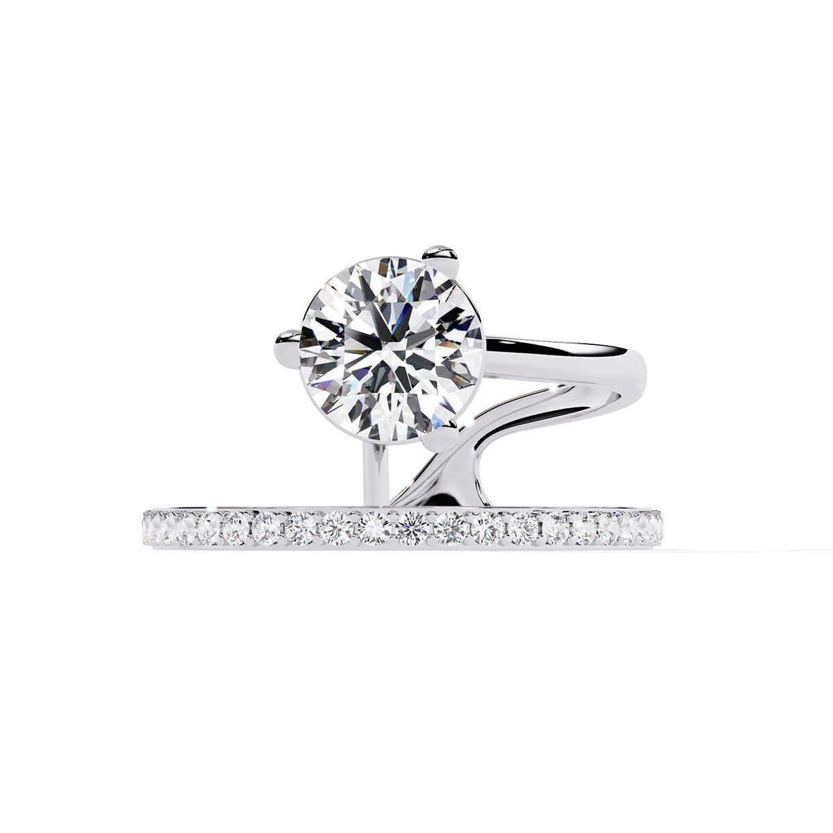 Accented Engagement Ring ENAC1185