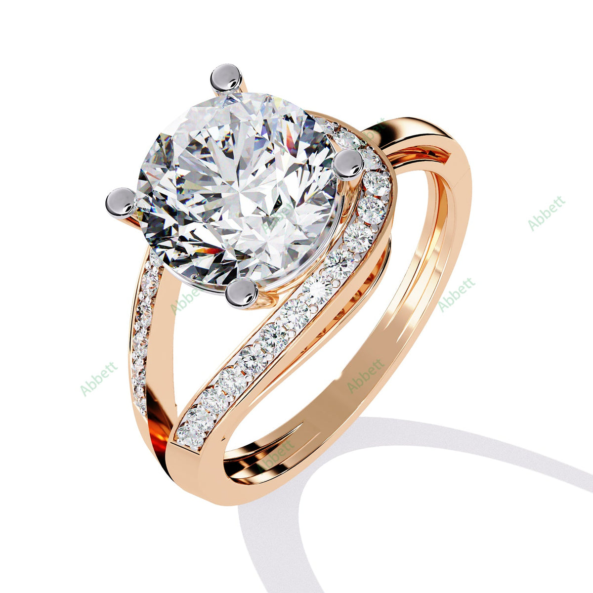 Accented Engagement Ring ENAC1193