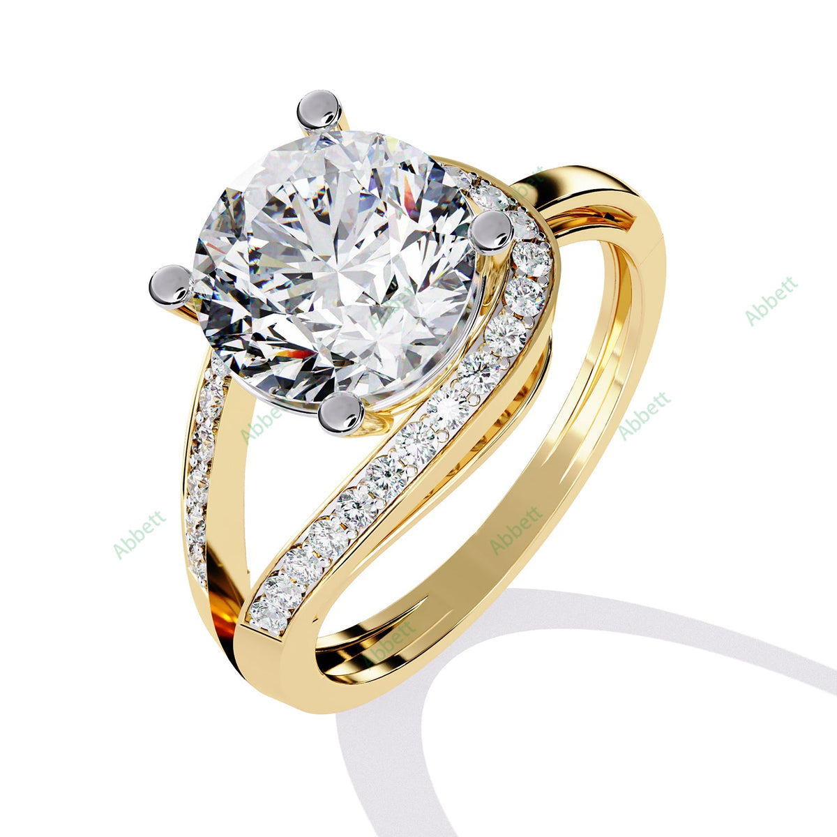 Accented Engagement Ring ENAC1193