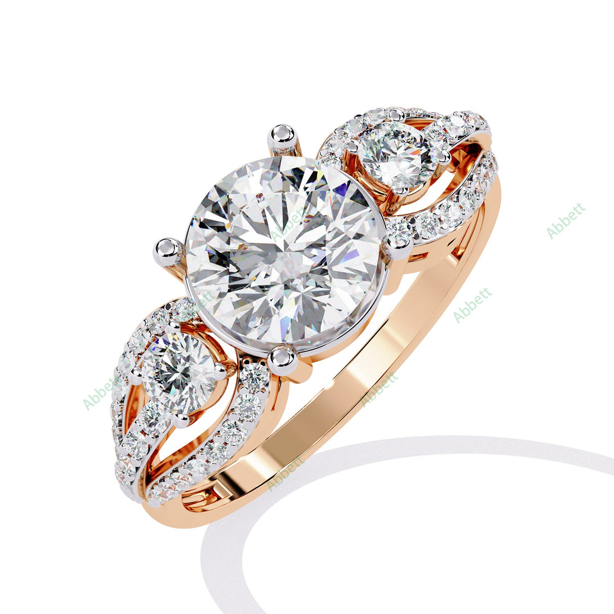 Accented Engagement Ring ENAC1194