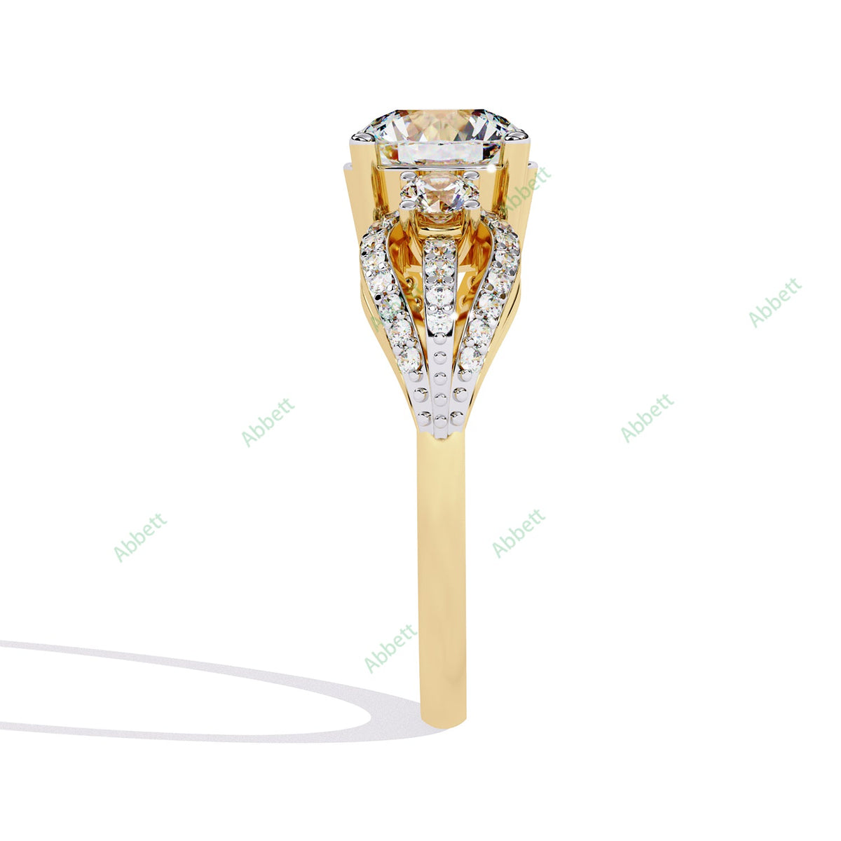 Accented Engagement Ring ENAC1194