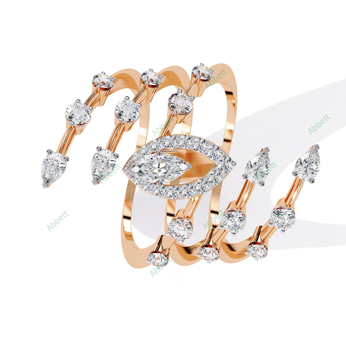 Accented Engagement Ring ENAC1196
